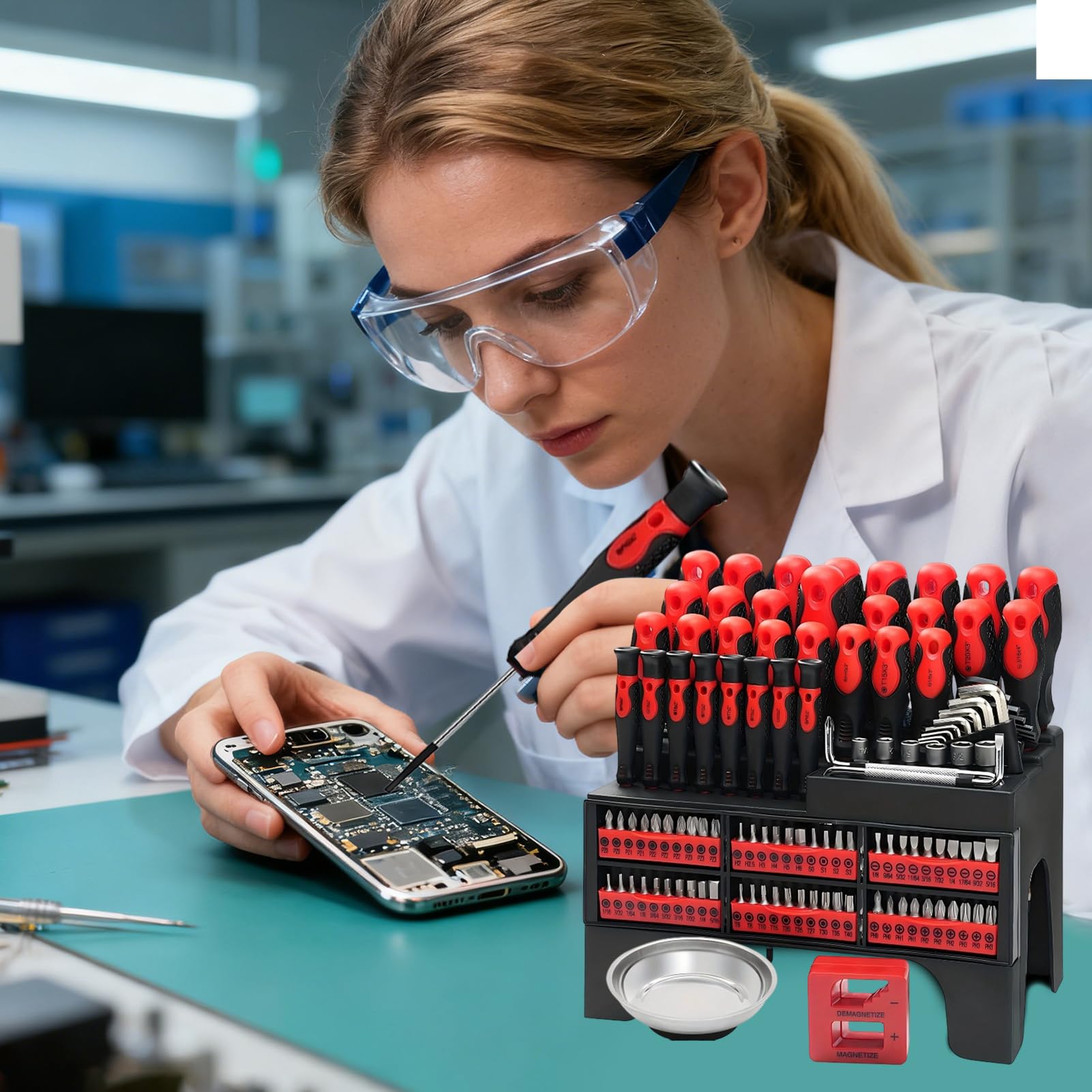 Magnetyczny Zestaw Śrubokrętów Zestaw Narzędzi Do Naprawy Końcówek | Precyzyjny Zestaw Z Etui Do Naprawy Okularów Sprzętu AGD Samochodu Domu Elektroniki Komputera I Zegarka