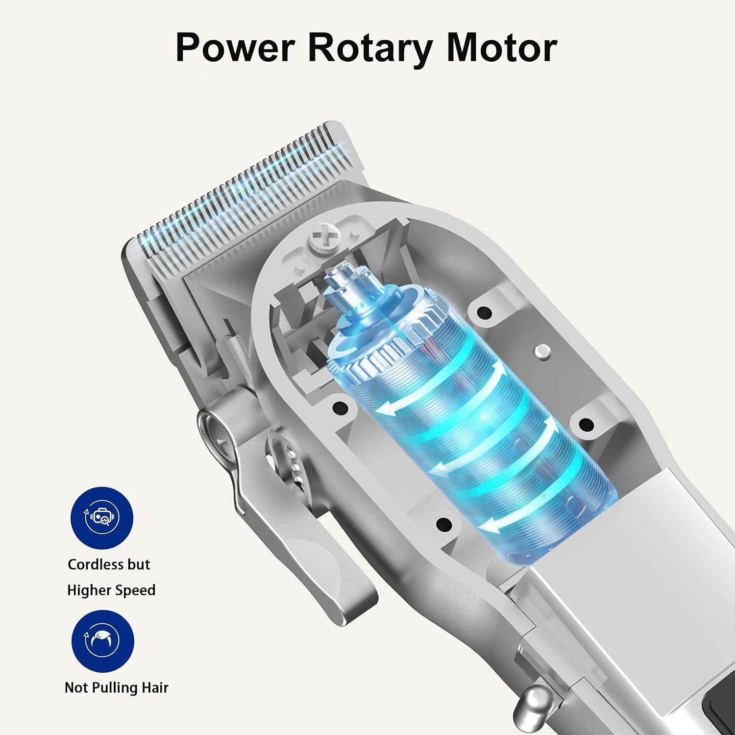 Ufree Hair Clippers for Men + T-Blade Trimmer Kit, Professional Hair Cutting Kit Beard Trimmer Barbers Clippers for Men Women Kids Clipper Set Cordless & LED Display (Silver) : Beauty & Personal Care