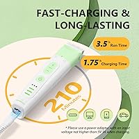 Vista 5 de Kit de aseo para perros SUPRENT, cortapelos de 4 en 1 para suministros de aseo, molinillo de uñas para mascotas inalámbrico eléctrico, recortador