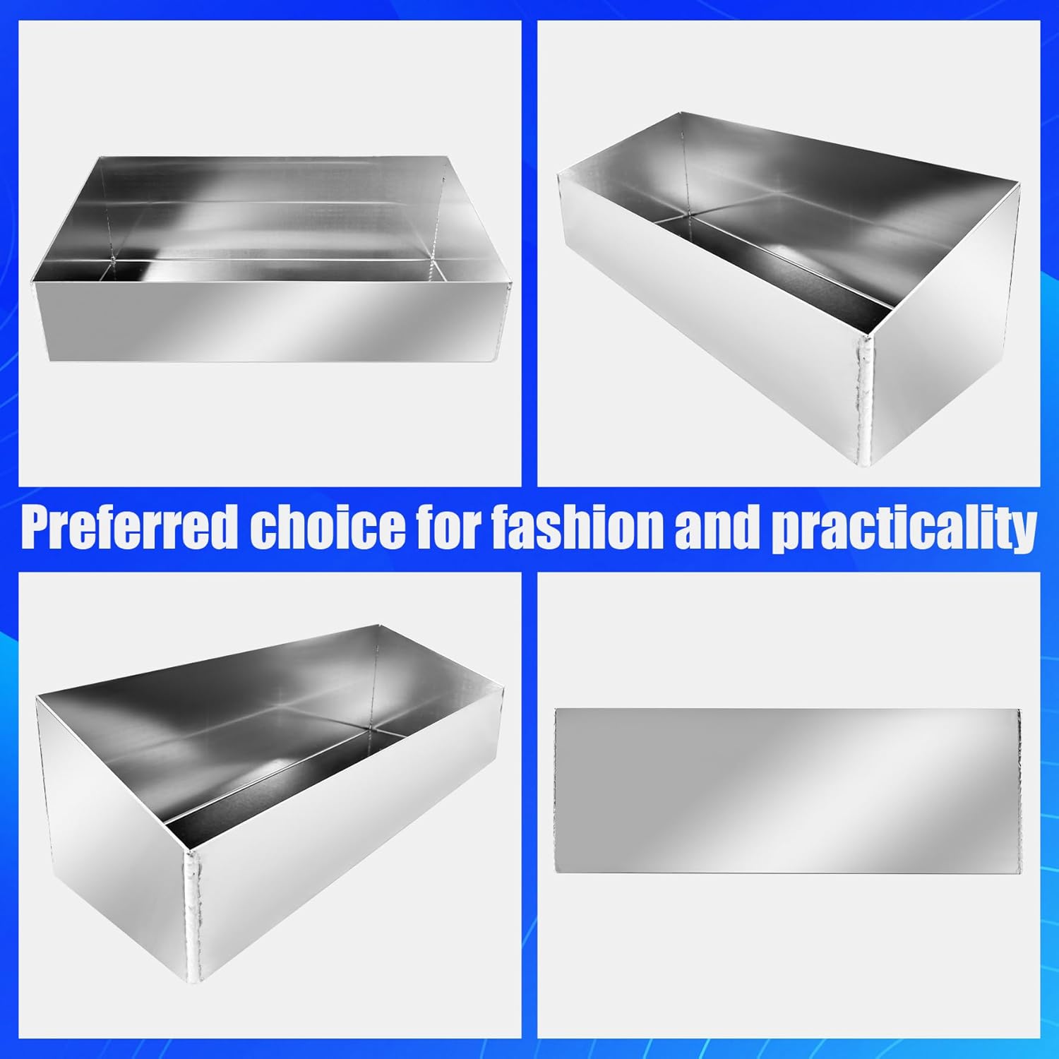 Aluminum Multi Use Storage Cabinet Holder Shelf Length 20" Accommodate 3 to 4 Gallon Jugs Suitable for Store Garages Enclosed Racing Trailers Work Areas Snowmobile Automotive Parts Silver