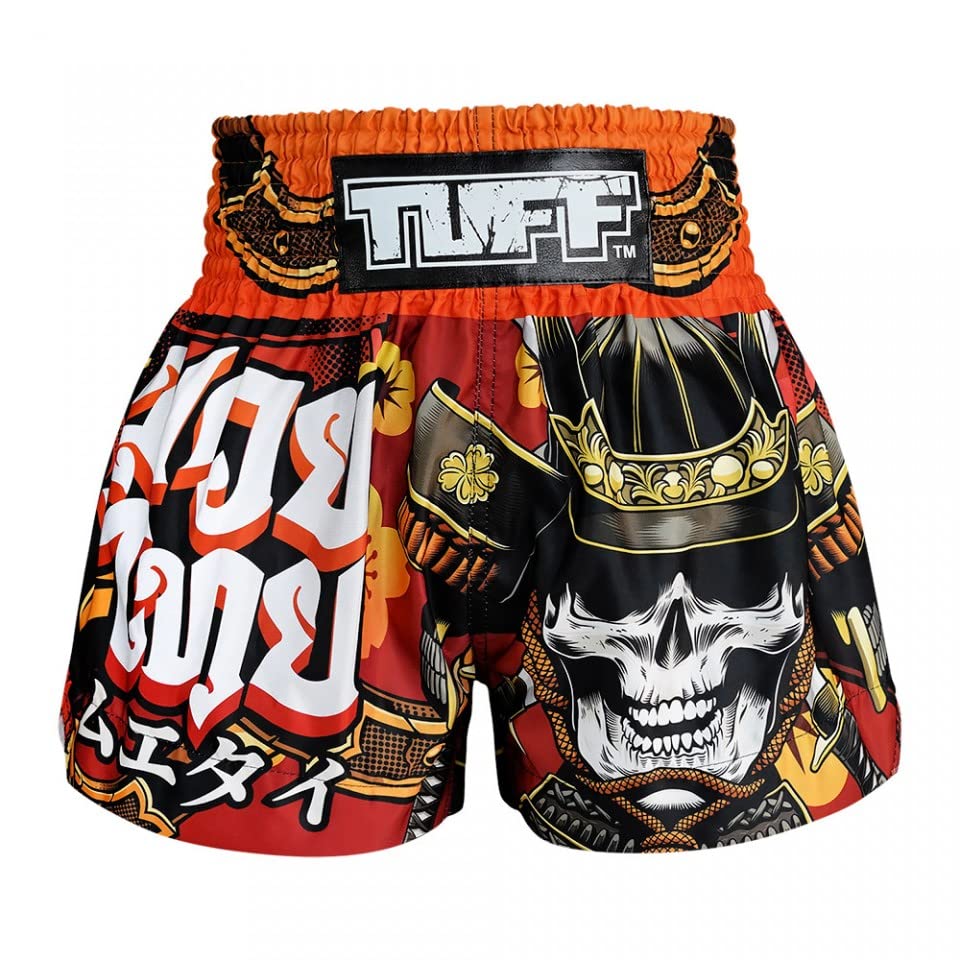 Short Muay Thai Tuff samouraï crâne pour entraînement de boxe