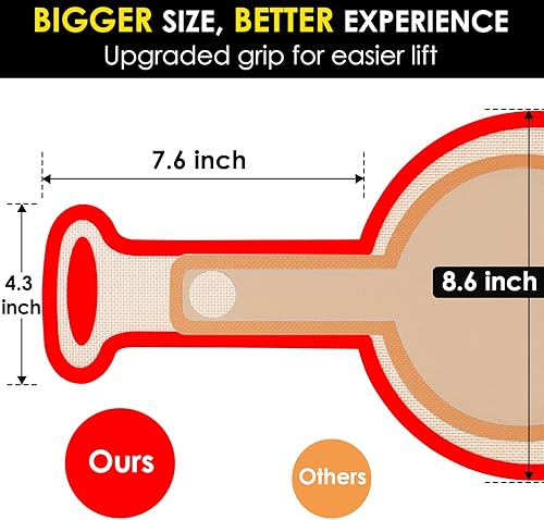 Miniatura 2 de Forros de silicona mejorados para horno holandés, suministros para hornear de masa madre, tapete de pan antiadherente reutilizable, hoja de hierro