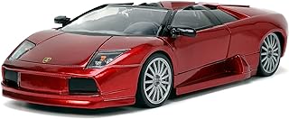 Jada Toys Hyper-Spec 1:24 Lamborghini Murcielago Roadster Die-cast Car Red, Toys for Kids and Adults