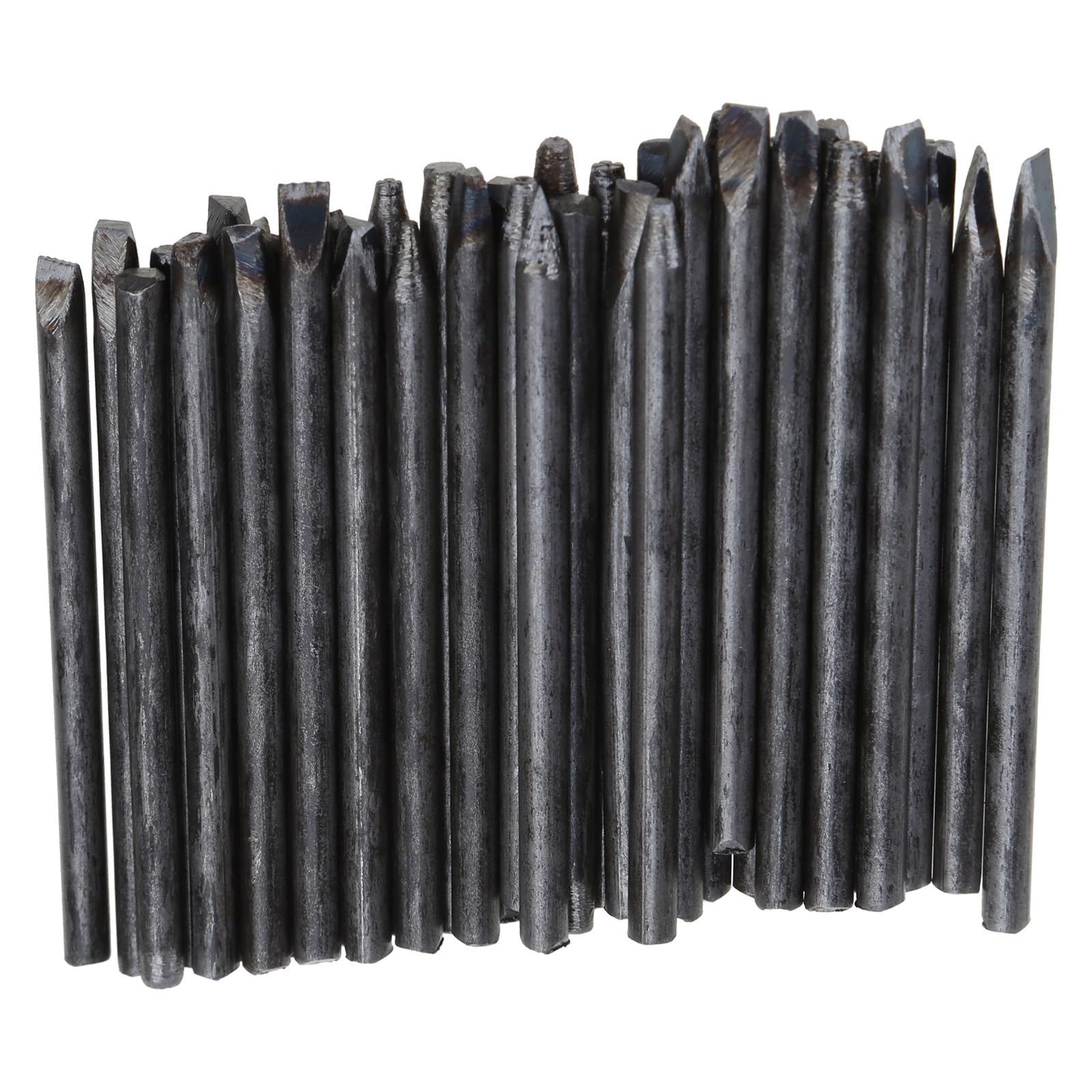 Lot de 36 emporte-pièces en acier pour tamponner le métal, les fleurs, les plantes, les feuilles d'étoiles, les marquages, l'or, les barres d'argent, les outils de marquage de bijoux, or