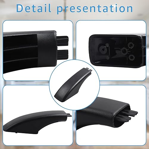 Miniatura 5 de Tapa de extremo de mango (negro) Parte # WB07X10034 Reemplazo para horno eléctrico general reemplaza AP3623187 242863 AH229187 Paquete de 2