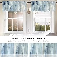 Vista 93 de Cenefas de cocina modernas con patrón de cobre marrón dorado para ventanas, cenefas opacas abstractas de marcas de arañazos y cortinas opacas