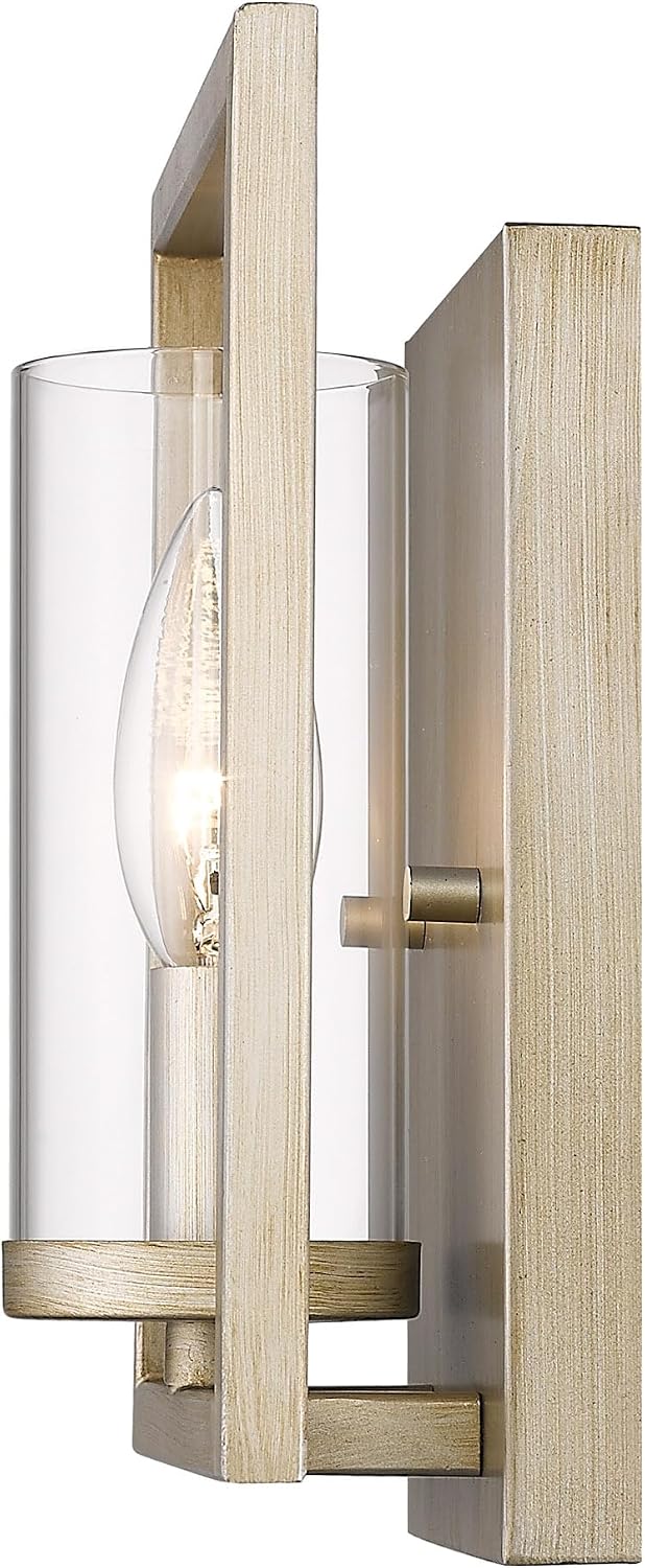 Golden Lighting Marco 1-Light Wall Sconce in White Gold