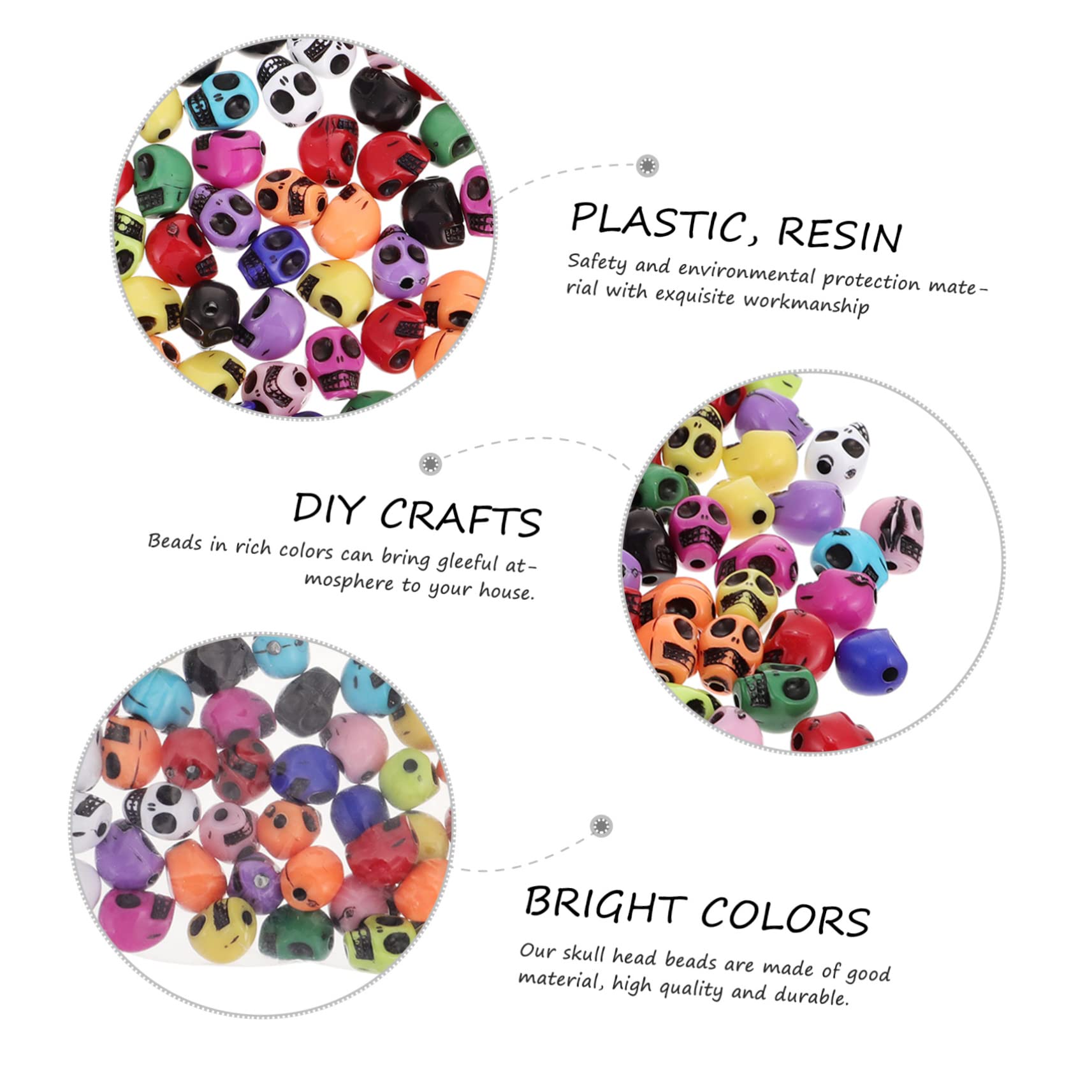 SHINEOFI 500piezas Abalorios De Mano Para De Pulsera y Accesorios De Manualidades De Halloween y Decoraciones
