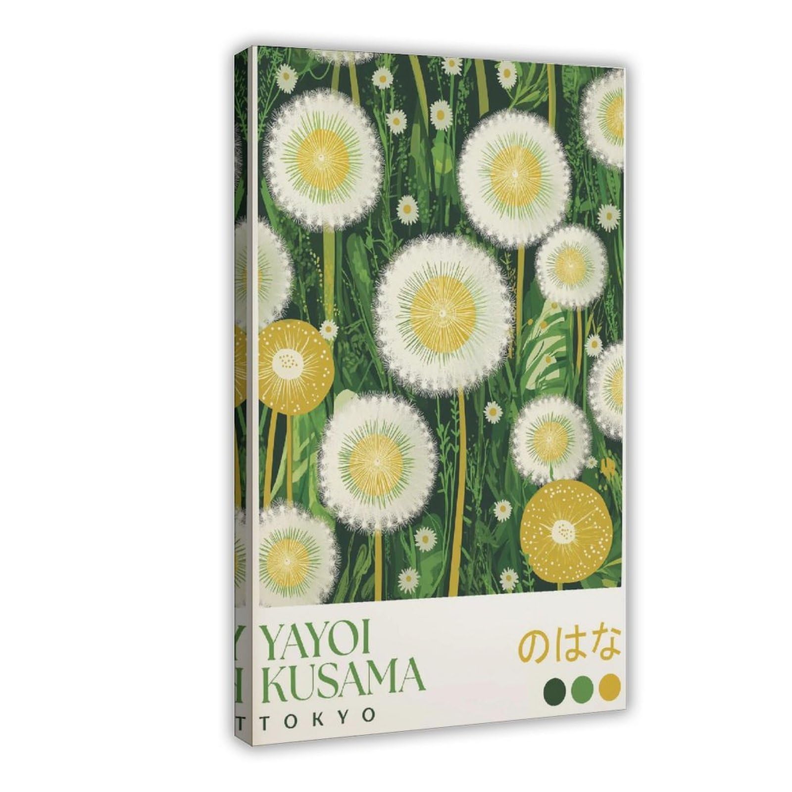 HOHHMY Yayoi Kusama Dandelion Canvas Poster for Bedroom Decor Gift