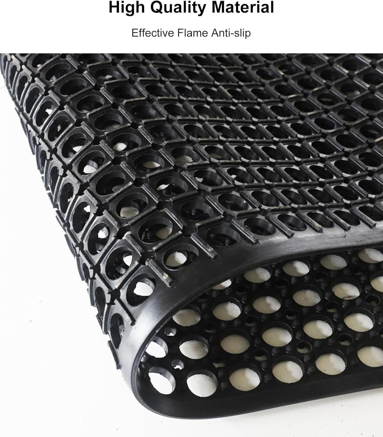 床用ゴムマット - 滑り止めバードア排水マット、レストランキッチンマット、プール、バスルーム、シャワー、パントリー、パティオ、ボート