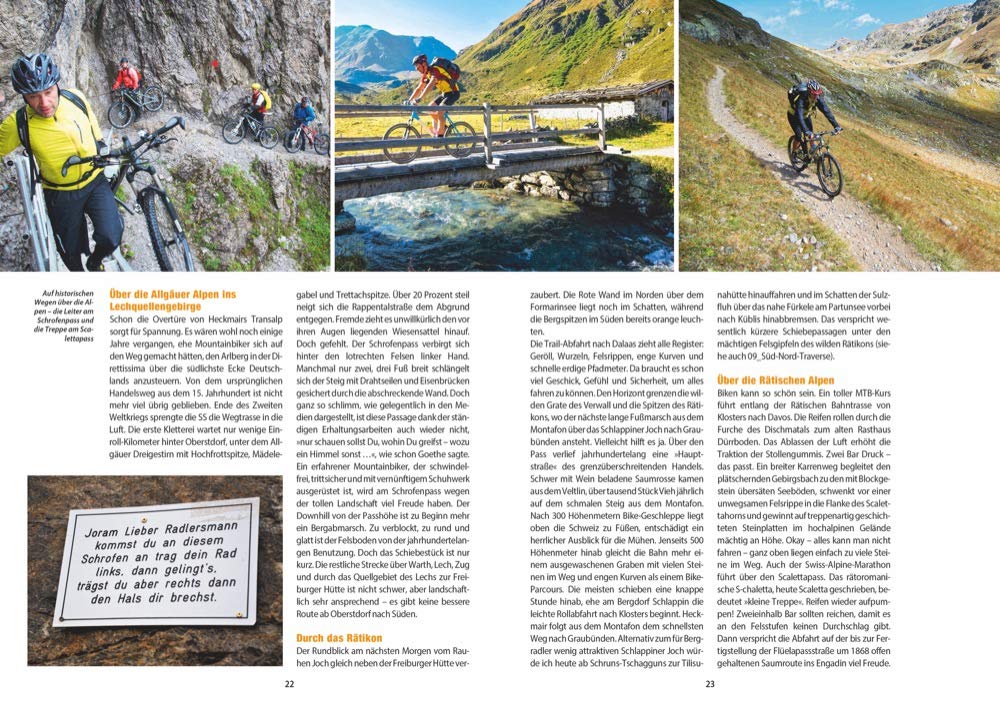 Bruckmann Mountainbikeführer: Alpencross mit dem Mountainbike. 23 Touren in den Ost- und Westalpen. Mit dem Touren-Baukastensystem, Detailkarten und GPS-Tracks zum Download