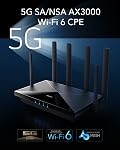 Cudy P5 5G NR SA NSA AX3000 WiFi 6 CPE Router, Dual SIM 5G Cellular Router, Qualcomm IPQ5018, SDX62, MU-MIMO, Detachable Antennas, Band Lock, VPN, Zerotier, Cloudflare