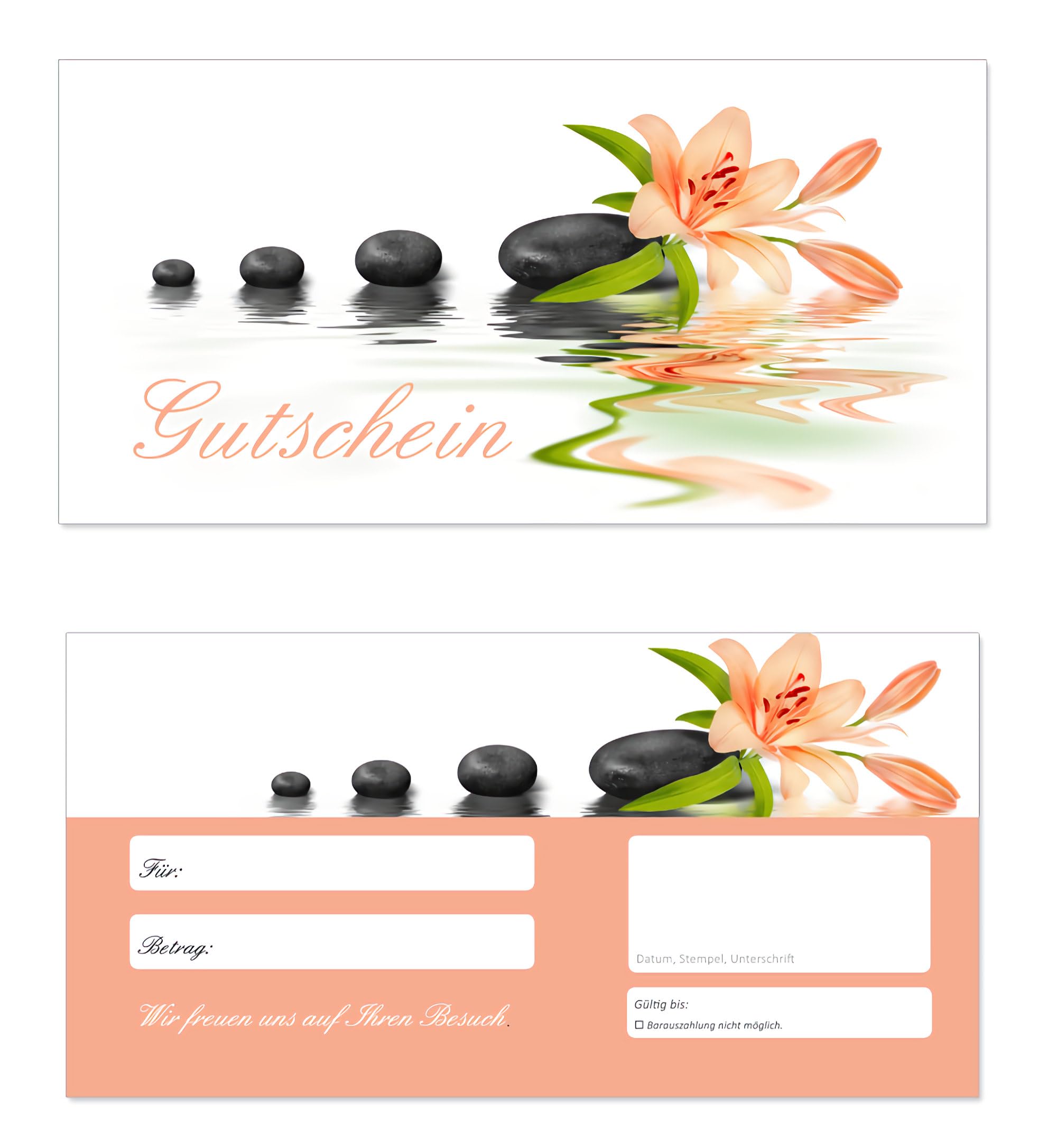 Geschenkgutscheine (Wellness-616) - Gutscheinkarten Gutscheine für Bereiche Wellness, Erholung, Entspannung oder Kosmetik und Reisen (200)