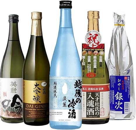 Amazon Co Jp 日本酒 冷やでおいしい日本酒 飲み比べセット 7ml 5本 お酒 清酒 誕生日 ギフト セット プレゼント 贈答 贈り物 白鶴 蓬莱 冷酒 酒 敬老の日 食品 飲料 お酒
