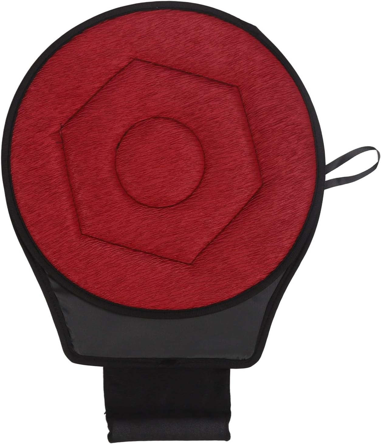 Yosoo Seat Cushion Car Cushion Seats, Round Car Cushion 360 Degrees Rotating Geometric Rhombic Shape Portable Rotating Seats Cushion for Elderly Swivel Seat Cushion Car Seat Cushion Pads (Burgundy)