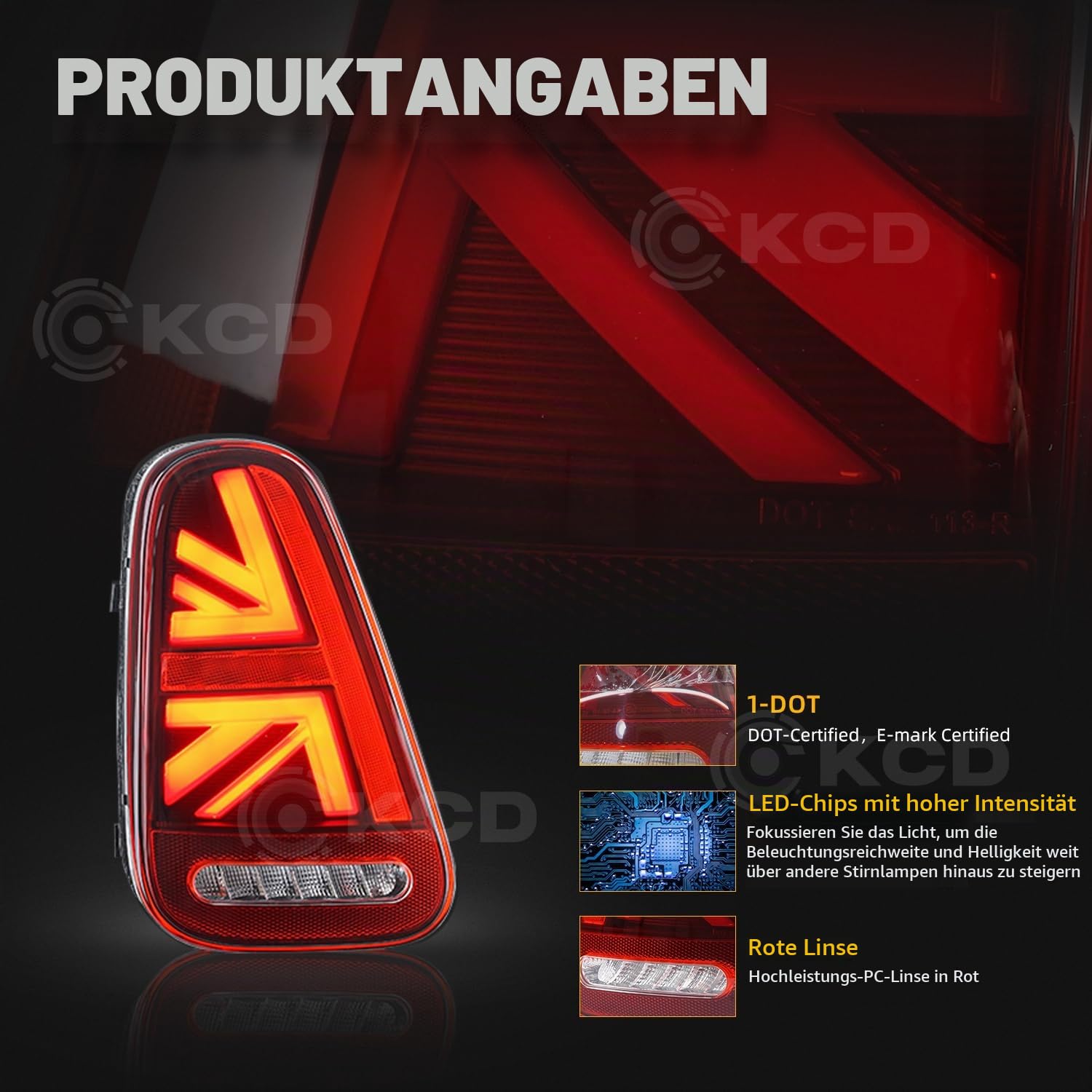 Rückleuchte Für Mini Schrägheck Cabrio Mini R50 R52 R53 2001-2007
