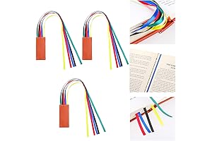 3 Pcs Ribbon Bookmark Bible Bookmarks with Colorful Ribbons