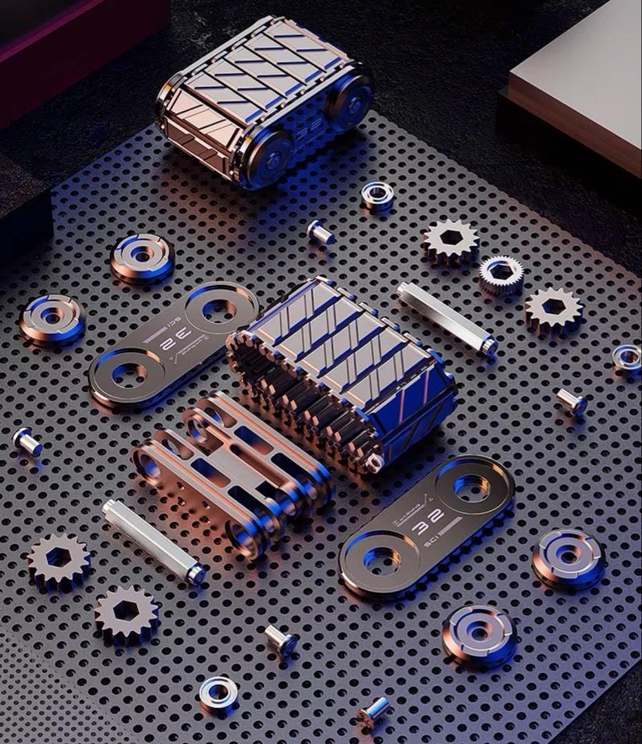 タンクトラック型フィジェットおもちゃ EDC Fidget EDCELL フィ