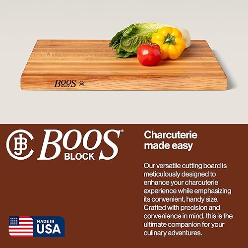 Miniatura 4 de John Boos Block BBQBD Tabla para picar reversible madera de arce veta visible con ranura para líquidos Arce