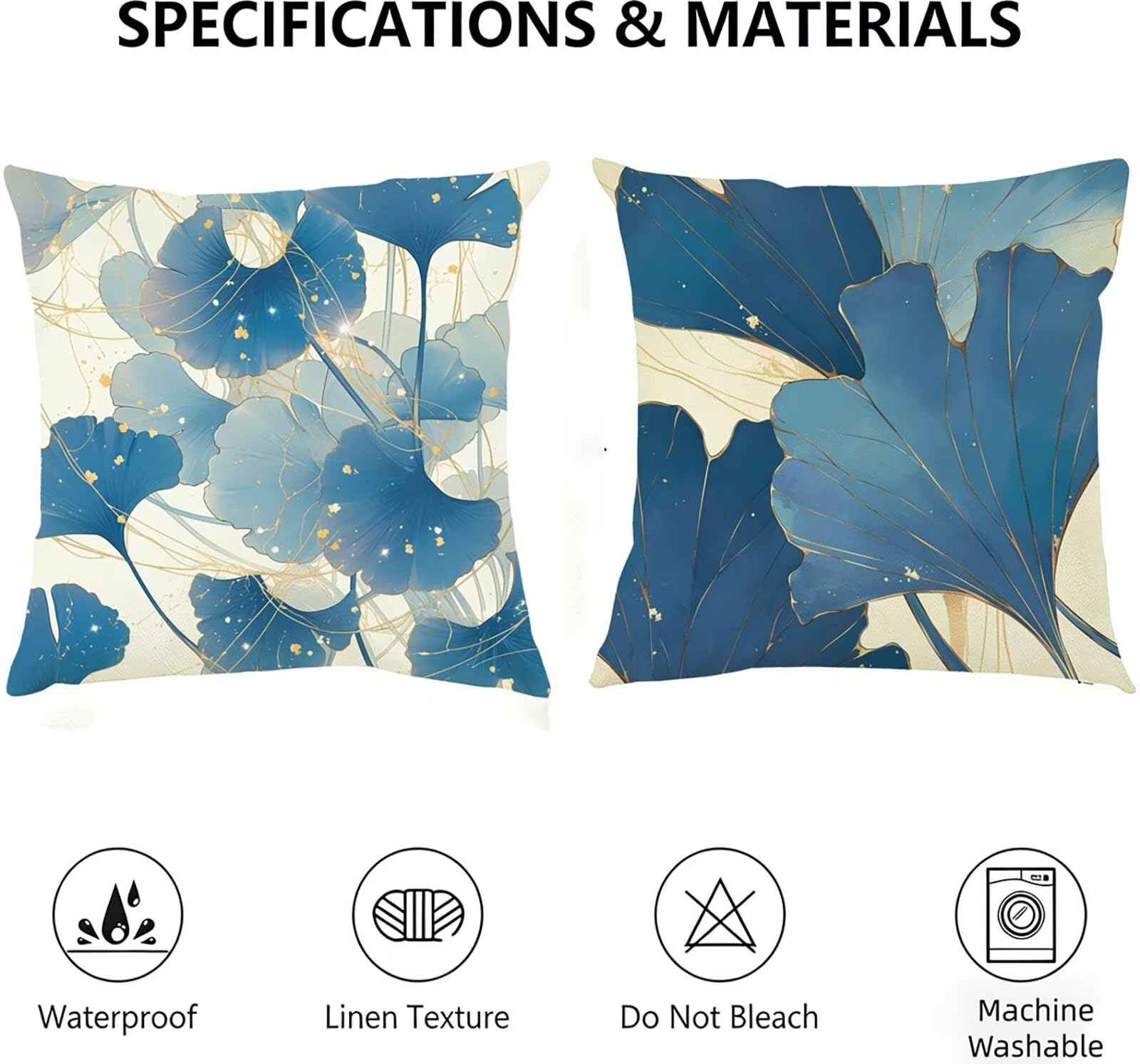 Generisch Outdoor Kissen Wetterfest 60x60cm Rosa Dekokissen Kissenbezüge Blume Kissenhülle Sommer Sofakissen für Wohnzimmer Schlafzimmer Garten Dekorative 2er Set. P-176