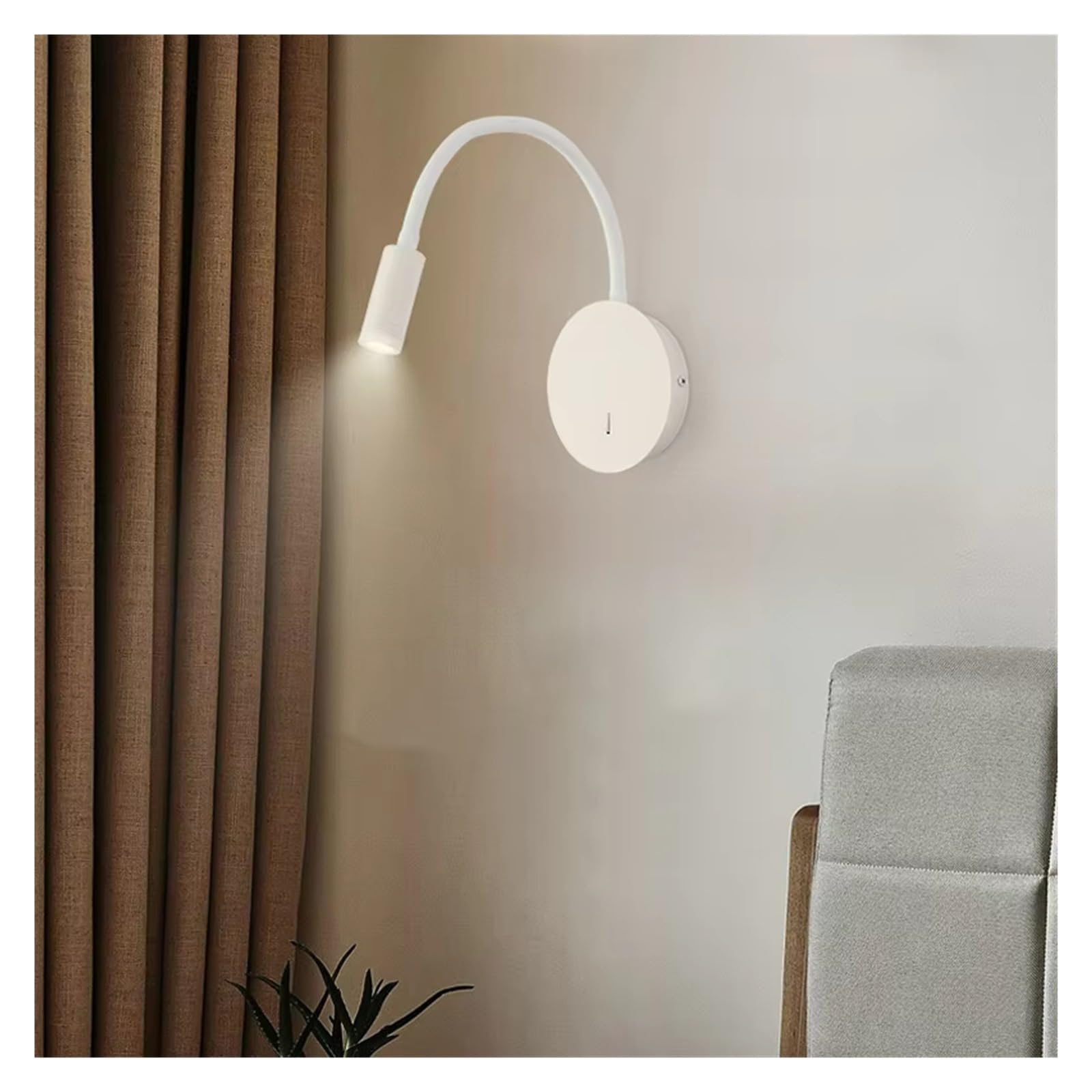 Moderne LED Wand Lampe Hotel Nacht Lesen Lampe mit Schalter Schwarz Weiß Wand Licht