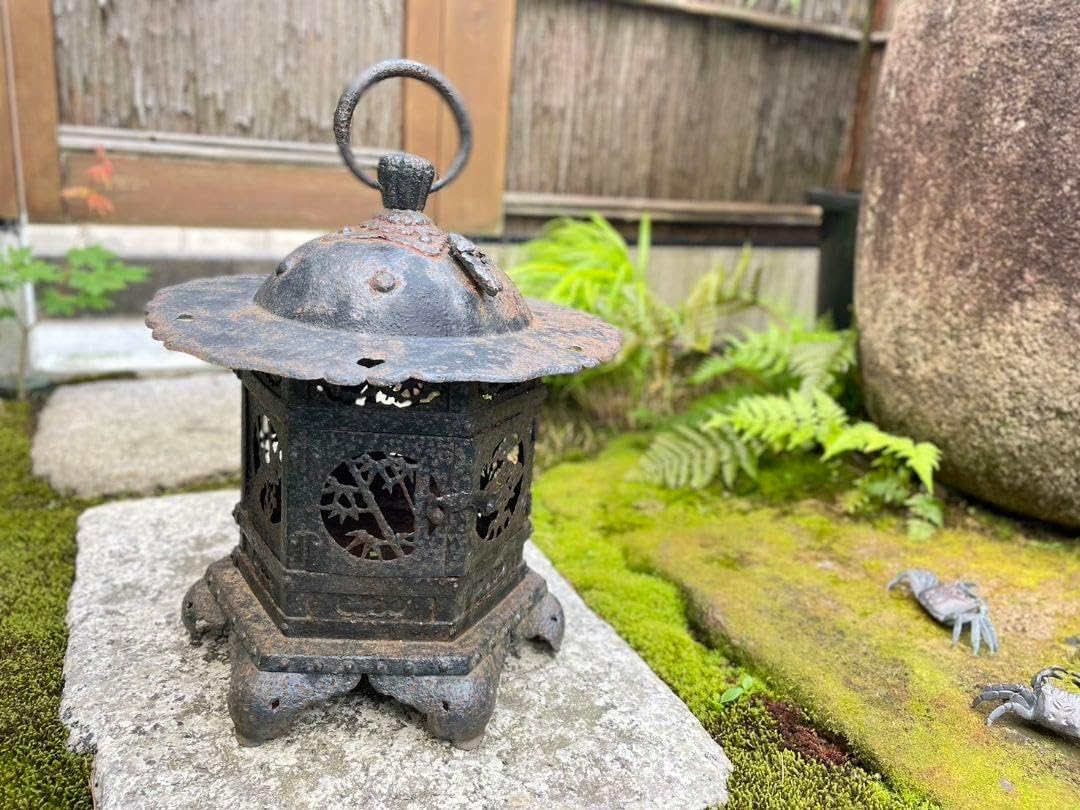 アンティーク吊り灯籠 、 ロウソク 吊り灯籠唐草紋アンティーク雑貨