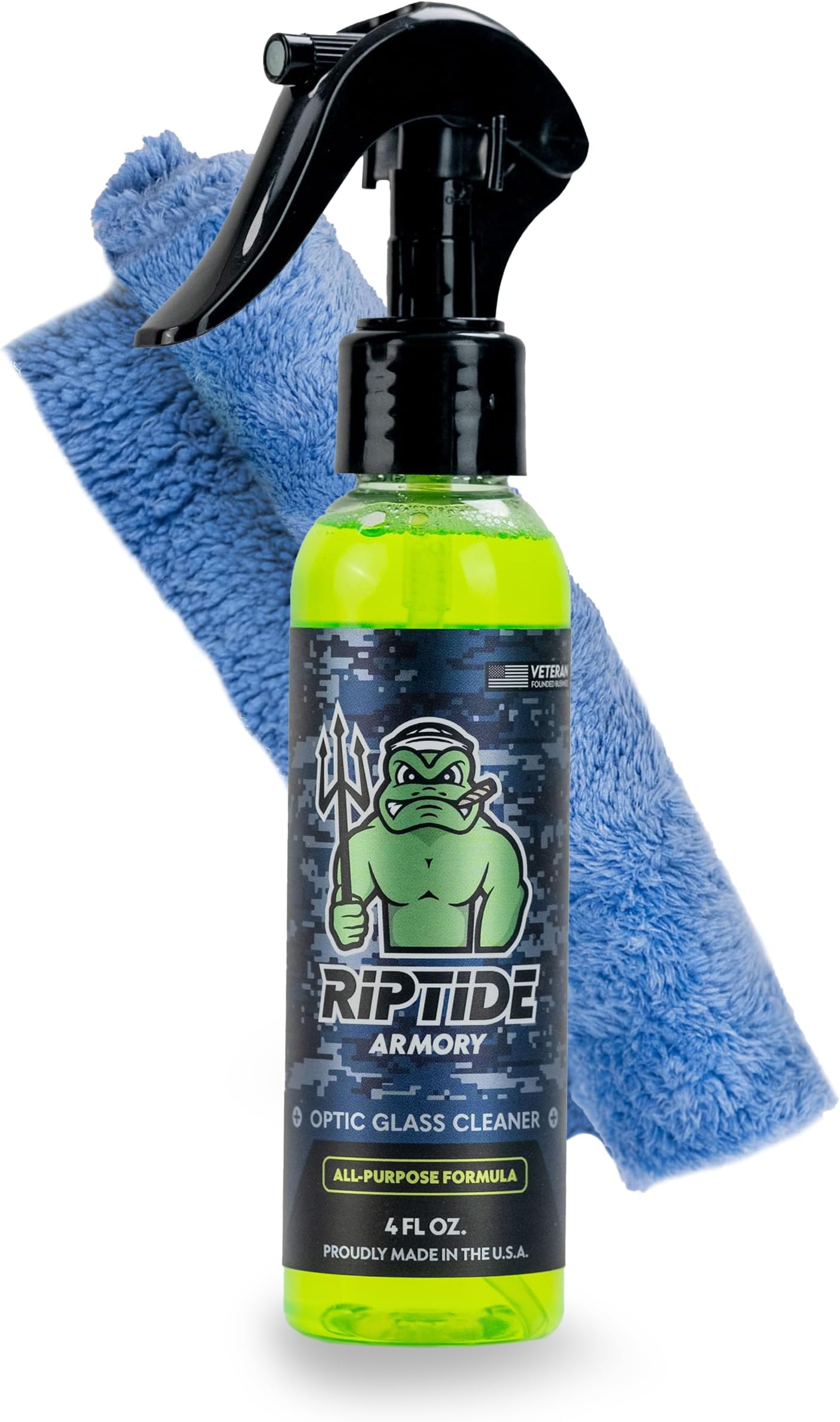 - Riptide Armory Optic Glass Cleaner - Ultimate Solution for Pristine Optic Care - Unmatched Detailing Precision & Protection - Veteran Founded & Formulated by US Navy Seal (4oz Combo)