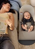 Vista 5 de BabyBjörn Bouncer Balance Soft, Tri-Fabric, Arena Gris Asiento Ajustable de Mecedora para Bebé y Silla para Niños de 2 en 1, de Recién Nacido a