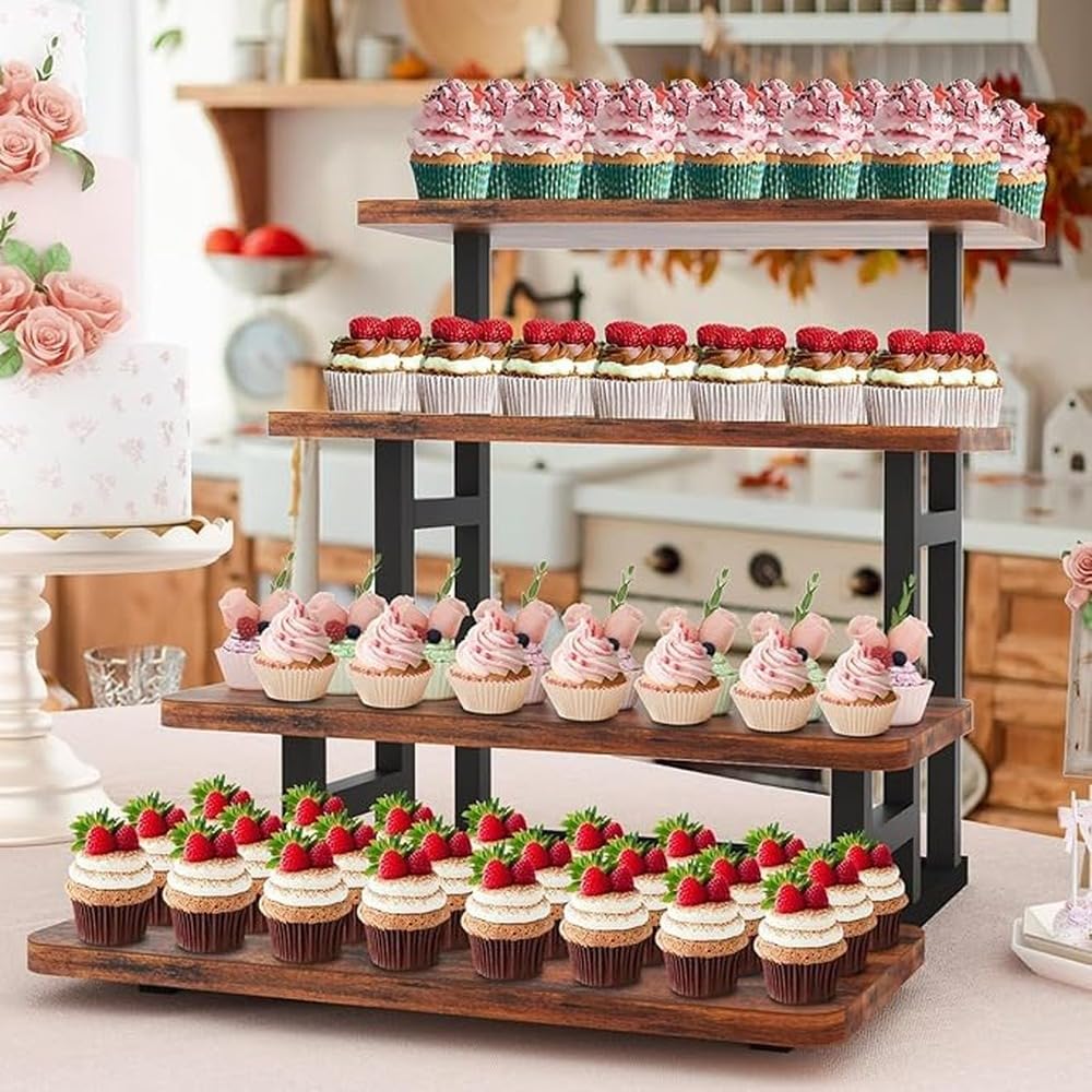 Soporte robusto para cupcakes, soporte para colonia,4 capas
