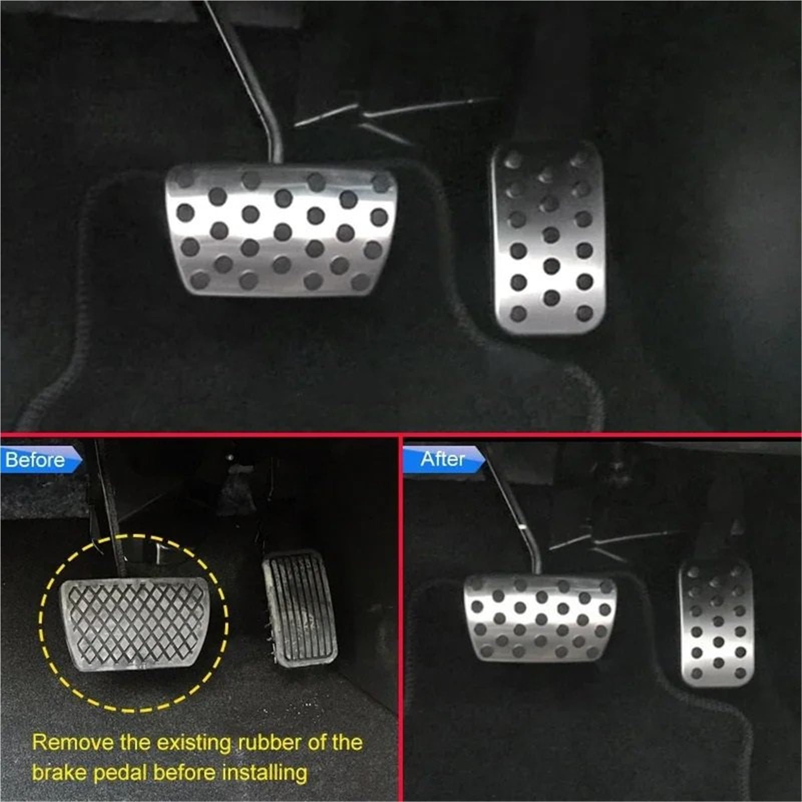 Nakładka Sprzęgła Do Accord Civic CRV CR-V Odyssey Insight 2019-2023 Osłona Pedału Przyspieszenia Hamulca Gazowego Pedał Hamulca | 2019-2023 Brake Gas Accelerator Pedal Cover Trim
