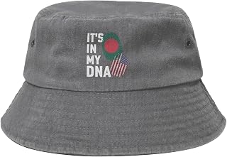 Bangladesh It's in My DNA Bucket Hat for Women Men Outdoor Sun Hat Summer Beach Travel Fishing Cap