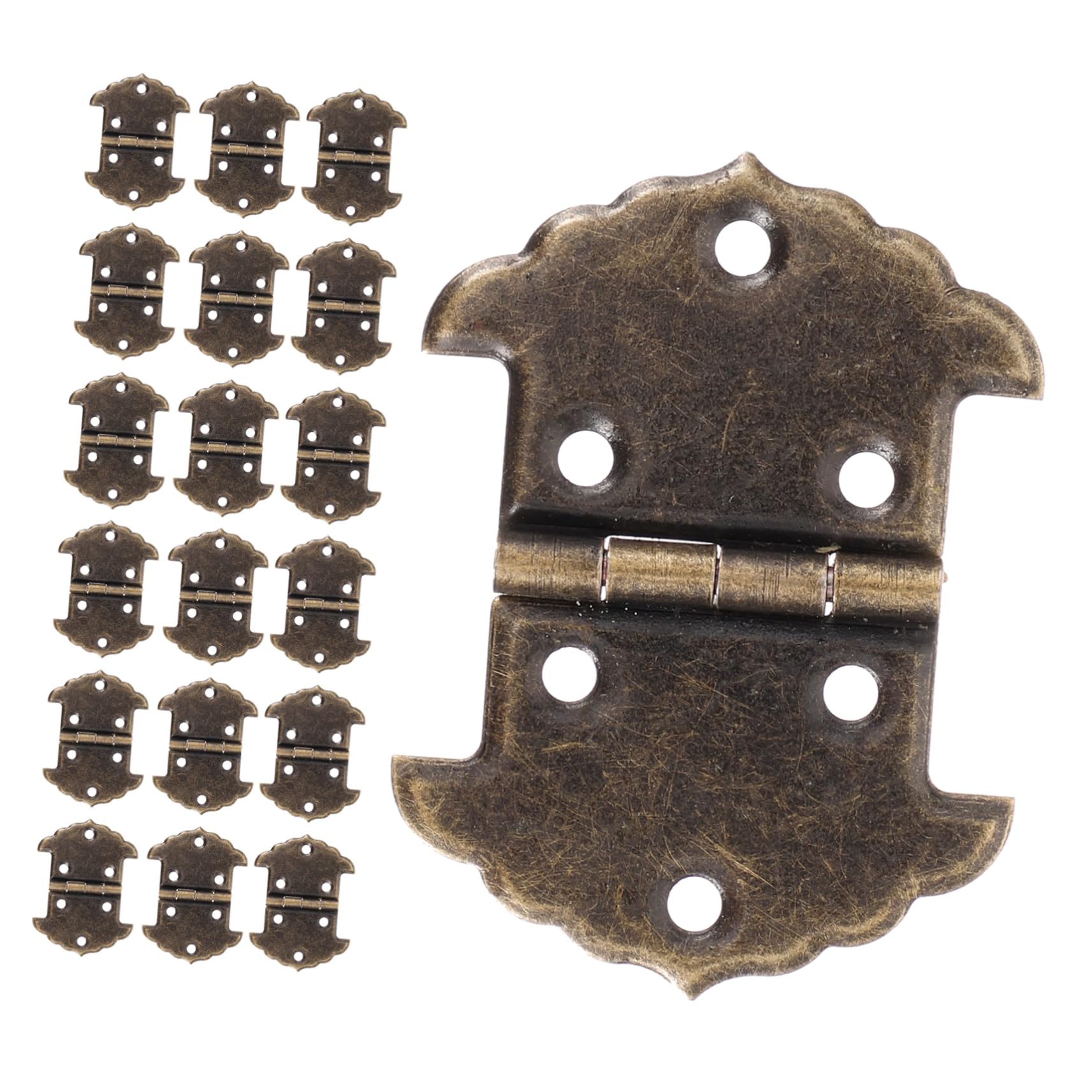 4 Set Cerniere Decorative Retro Per Scatole E Cerniere Piccole Per Progetti Da Te Per Scatole Vino E Armadi Design Antico E Resistente Facili Da Installare 20 Pezzi * 4