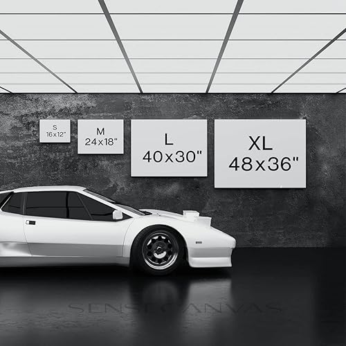 Miniatura 6 de Sense Canvas Lion Retro Sepia Nostalgia 81 - Lienzo decorativo para decoración del hogar, póster grande de 40 x 30 pulgadas  0.75 pulgadas