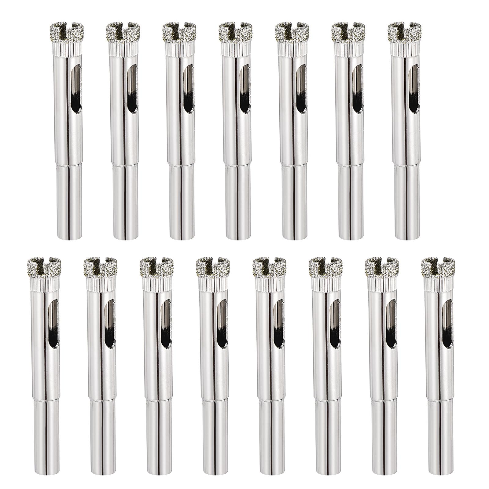 PATIKIL 15pcs 5/16" (8mm) Diamond Hole Saw, Glass Diamond Hole Cutters Hollow Core Drill Bits for Fiberglass, Tile, Porcelain, Ceramic