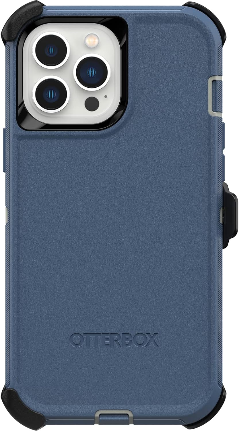OTTERBOX DEFENDER SERIES SCREENLESS EDITION Case for iPhone 13 Pro Max & iPhone 12 Pro Max - FORT BLUE : Cell Phones & Accessories