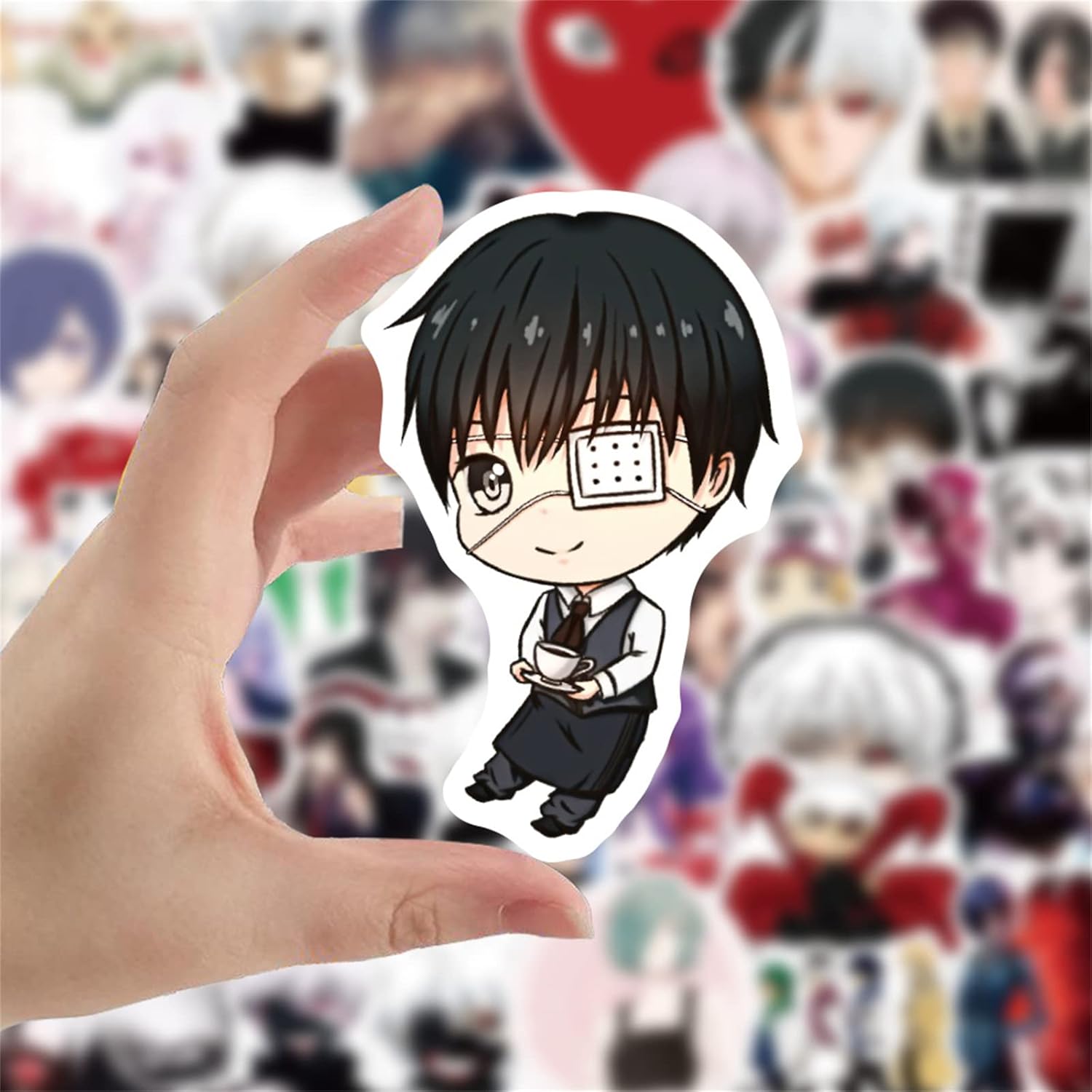 amazon com anime stickers 50 pcak vinyl waterproof stickers for laptop bumper water bottles computer phone hard hat car stickers and decals adults kids teens for decals electronics