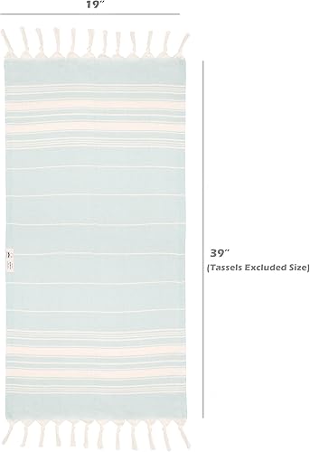 Vista 51 de Bazaar Anatolia Juego de 2 toallas de mano turcas para baño, 39 x 19 pulgadas, algodón, toallas de mano decorativas para cocina, té, yoga, cara