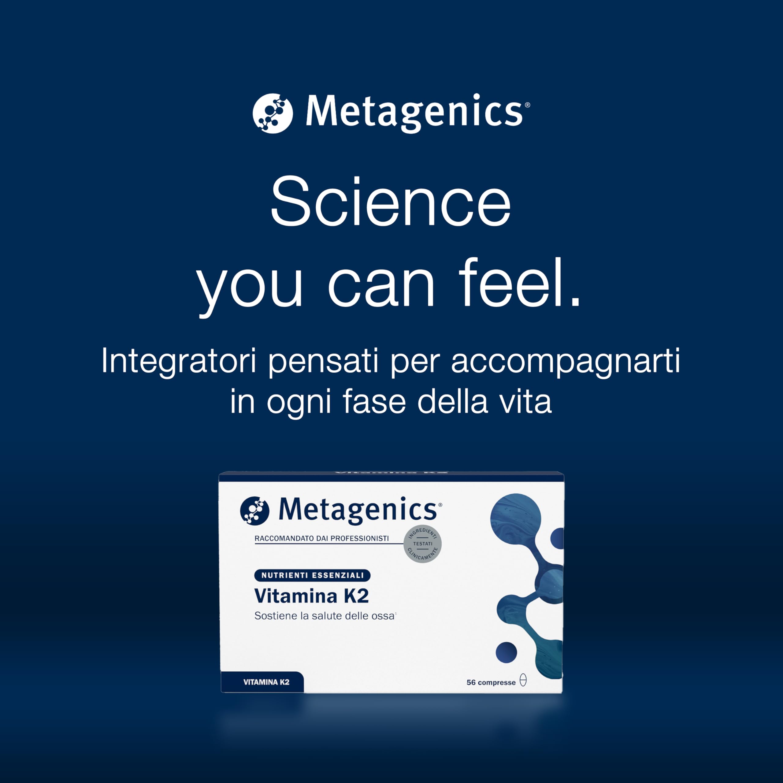 Metagenics Vitamina K2 - Contribuisce alla Normale Salute delle Ossa - 56 Compresse