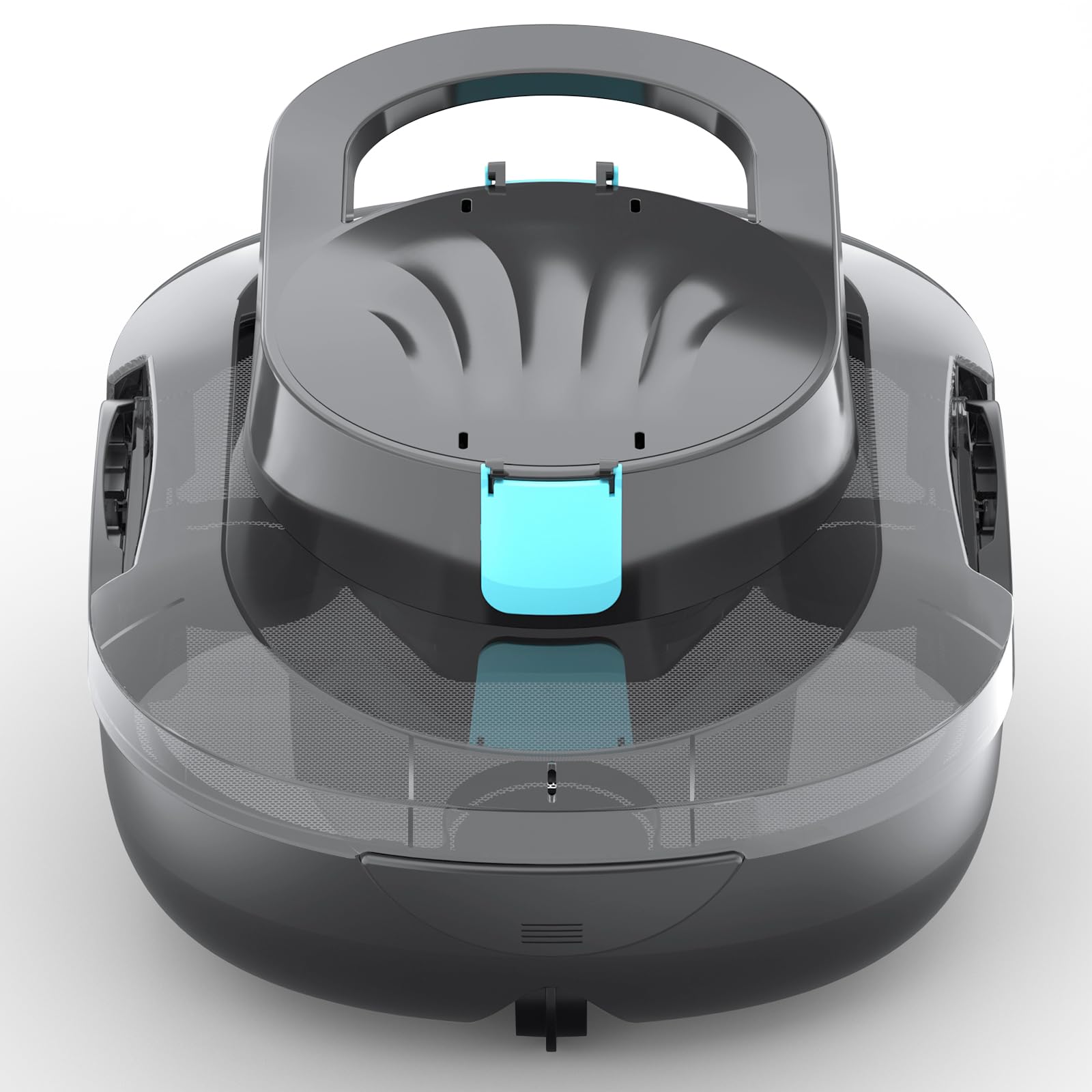 (2026 Upgrade) S1PRO Robot per Piscina Senza Fili, Automatica 120 Min Aspiratore Piscina Fuori Terra, Doppio Motore, Ricarica 2,5 Ore, per Piscine Fino a 100 m², Grigio Trasparente