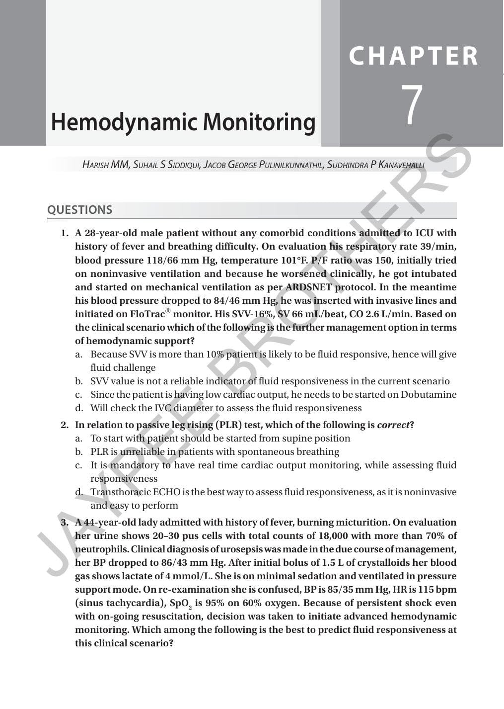 CRITICAL CARE MEDICINE MCQS- PRACTICE BOOK (ISCCM) 2