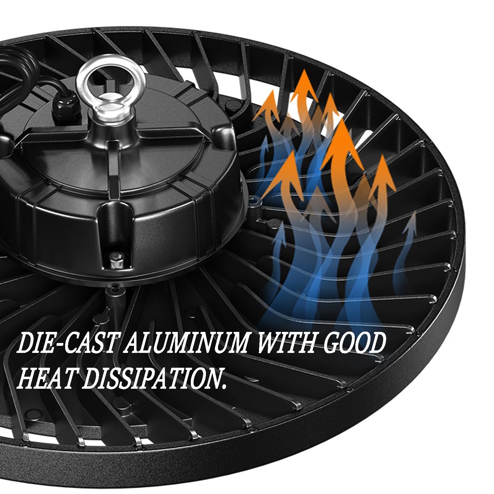 10 Pack LED High Bay Lights 100W 200W 300W 36000LM 6000K UFO High Bay Led Shop Lights AC100-277V — view 5