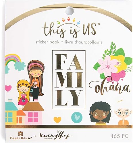 Miniatura 9 de Paper House Productions Libro de calcomanías para planificador de 30 hojas, los colores pueden variar