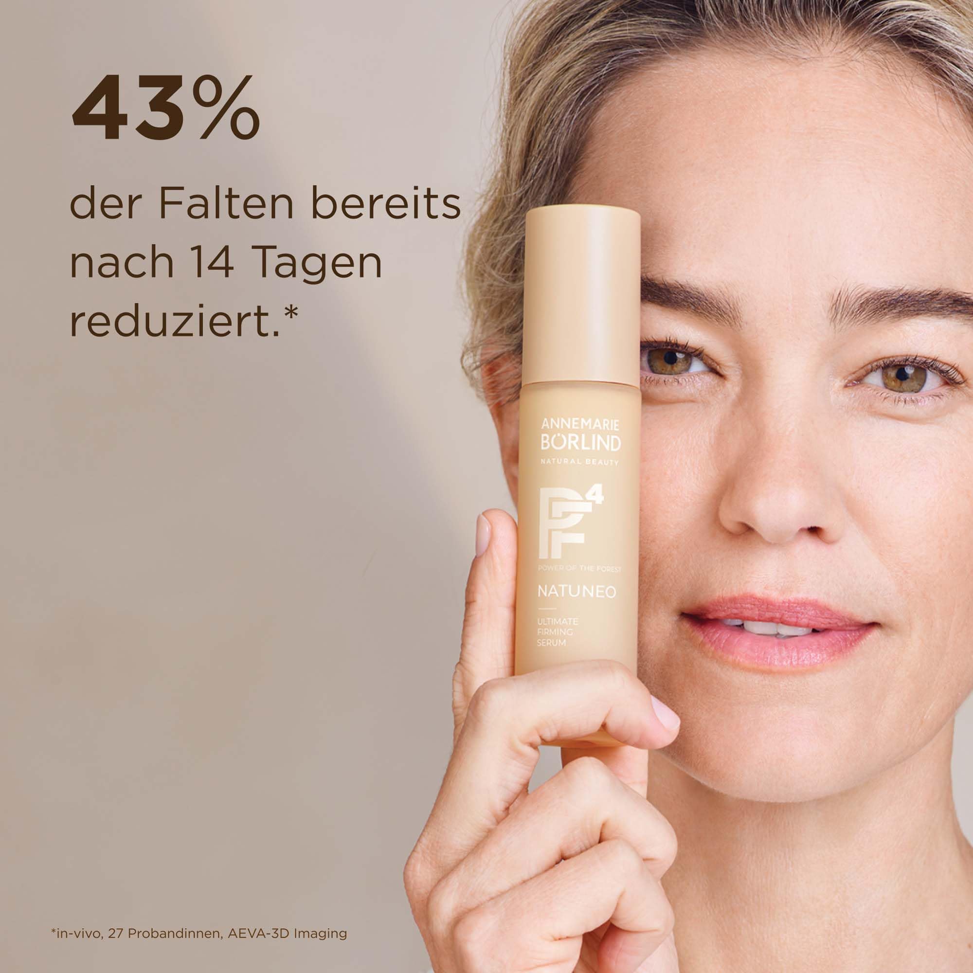 ANNEMARIE BÖRLIND NATUNEO Firming Power Duo Mit Serum 30ml + Gua Sha Stein | Anti-Aging Serum, Tigerauge Gua Sha, Pflegeset, Mildert Falten, Verlangsamt Hautalterung, Aktiviert Zellerneuerung
