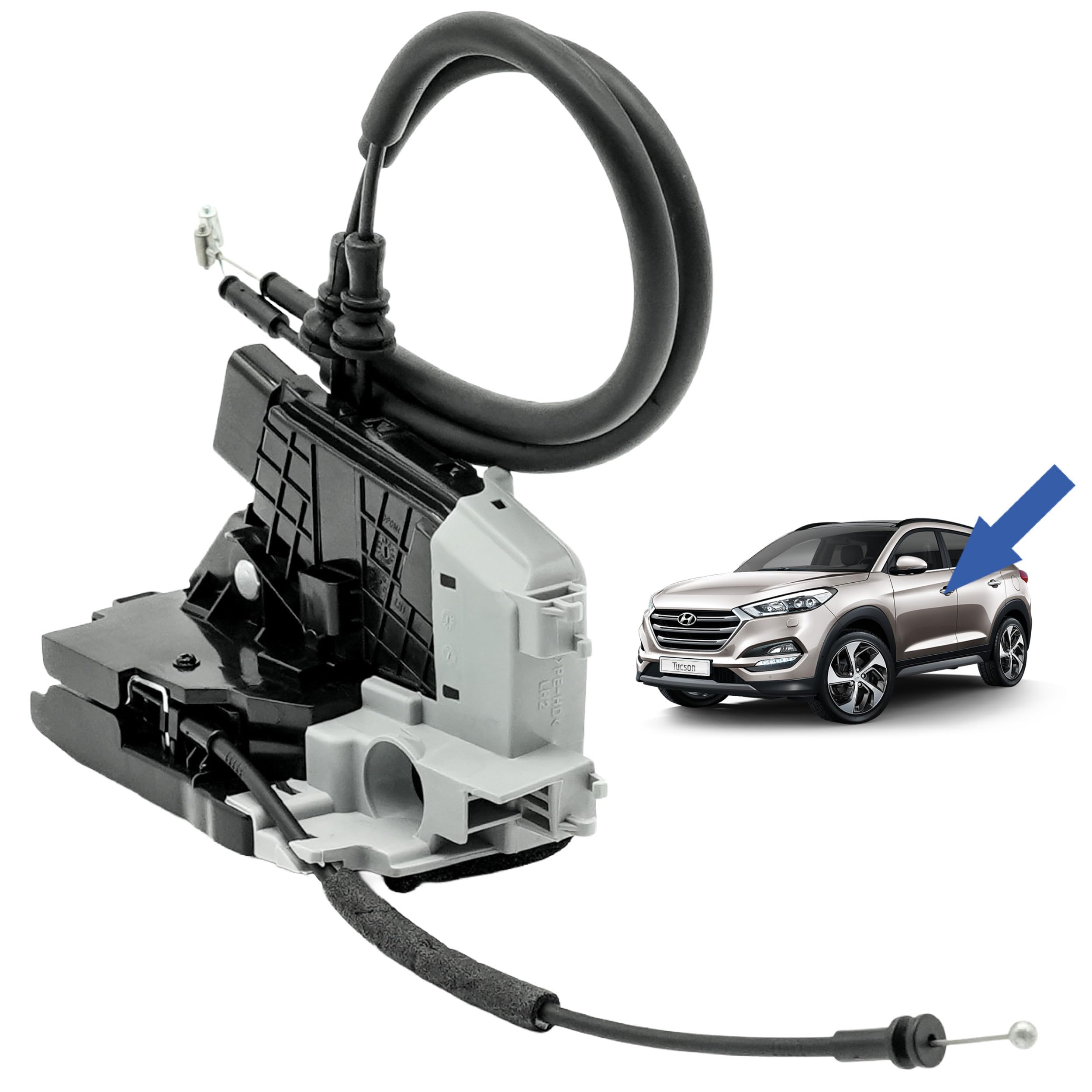 Serrure de Porte Compatible pour Tucson (2015-2020) Avant Gauche (côté conducteur) Centralisation de Porte. 81310D3010