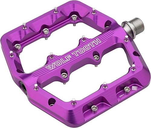 Miniatura 2 de Wolf Tooth Pedales de aluminio con forma de onda - Grande - Morado ultravioleta
