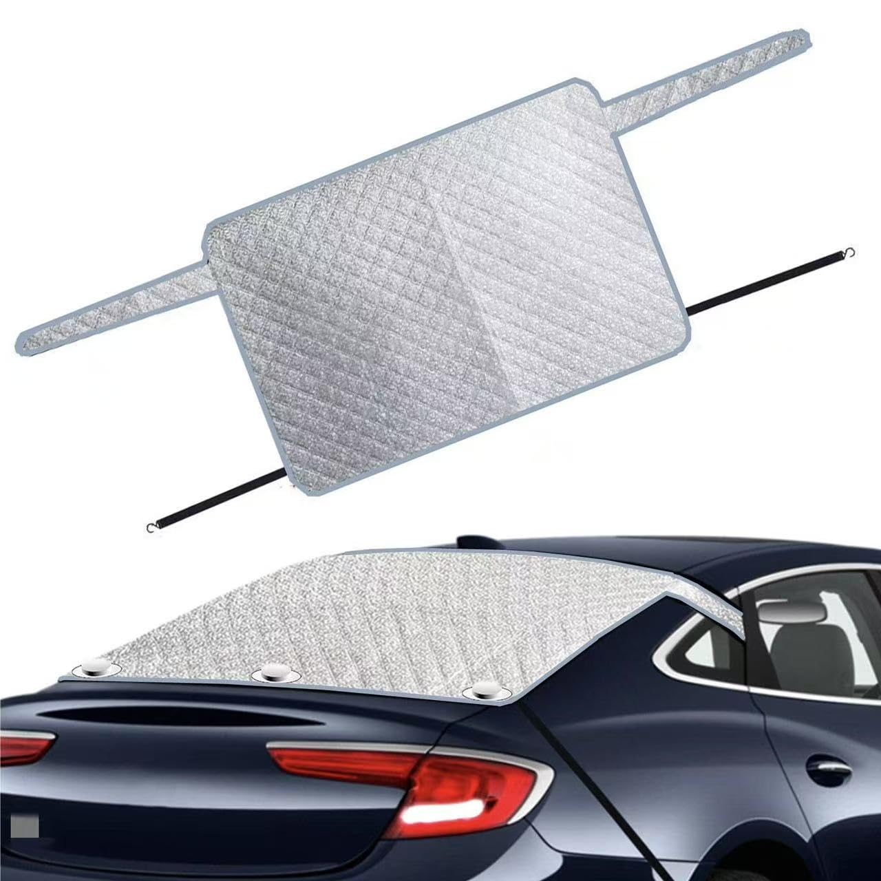 ONEMAJI Car Rear Window Cover,for Parabrisas Delantero para Skoda Karoq NU7 I 2017-2025, Frost Rear Window Cover,Windproof Oxford Back Window Protection(140×80cm