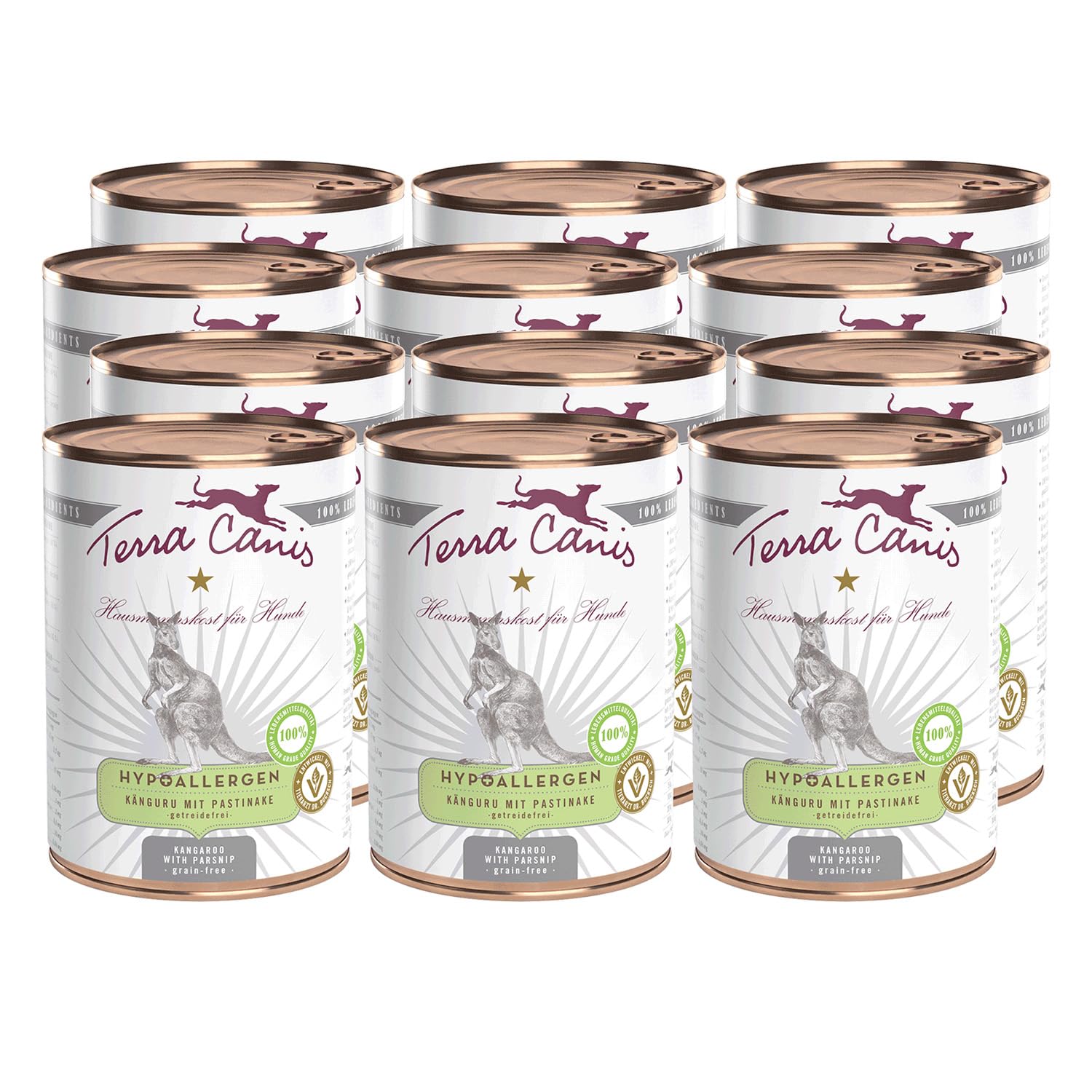 Terra Canis Eend met peterseliewortel - Hypoallergeen natvoer, 400 g | Premium hondenvoer in 100% levensmiddelenkwaliteit van alle ingrediënten | Allergeenarm, graan- en glutenvrij