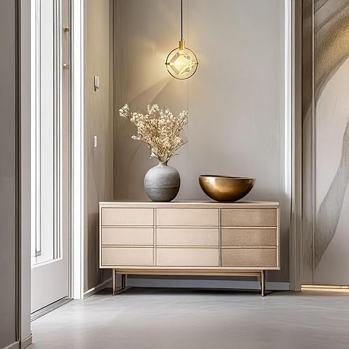 Miniatura 7 de Industrial Rope Pendant Light 13in Iron Frame Shade, 33in Rustic Hand-Woven Hanging Lamp Hemp, Adjustable Farmhouse Ceiling Light Fixture Chandelier