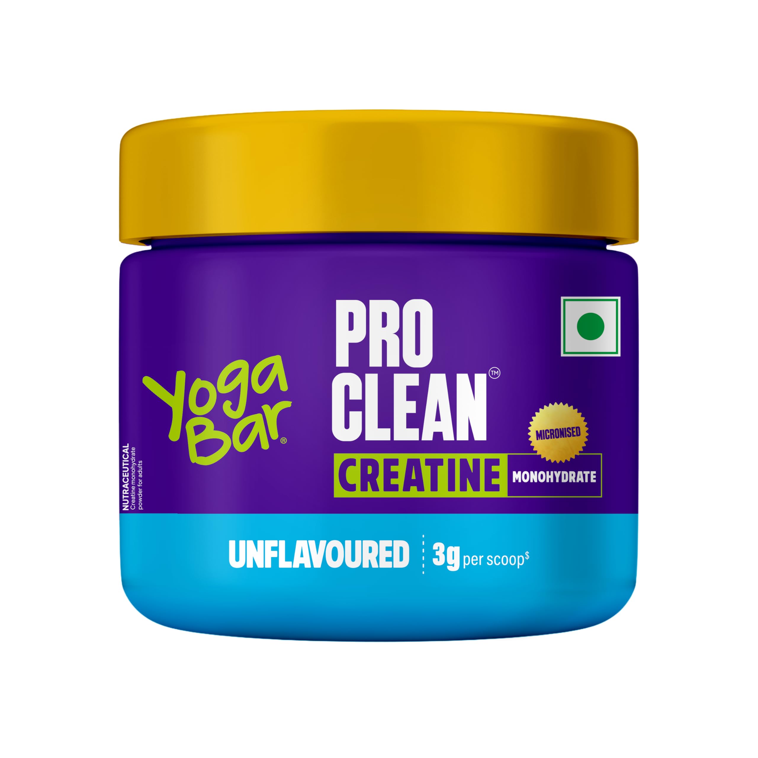 Yoga Bar Pro Clean Creatine Monohydrate | Micronised | Unflavoured | 3g Per Scoop | 100g | Easy Mix Formula for Fitness and Strength Support-image-40