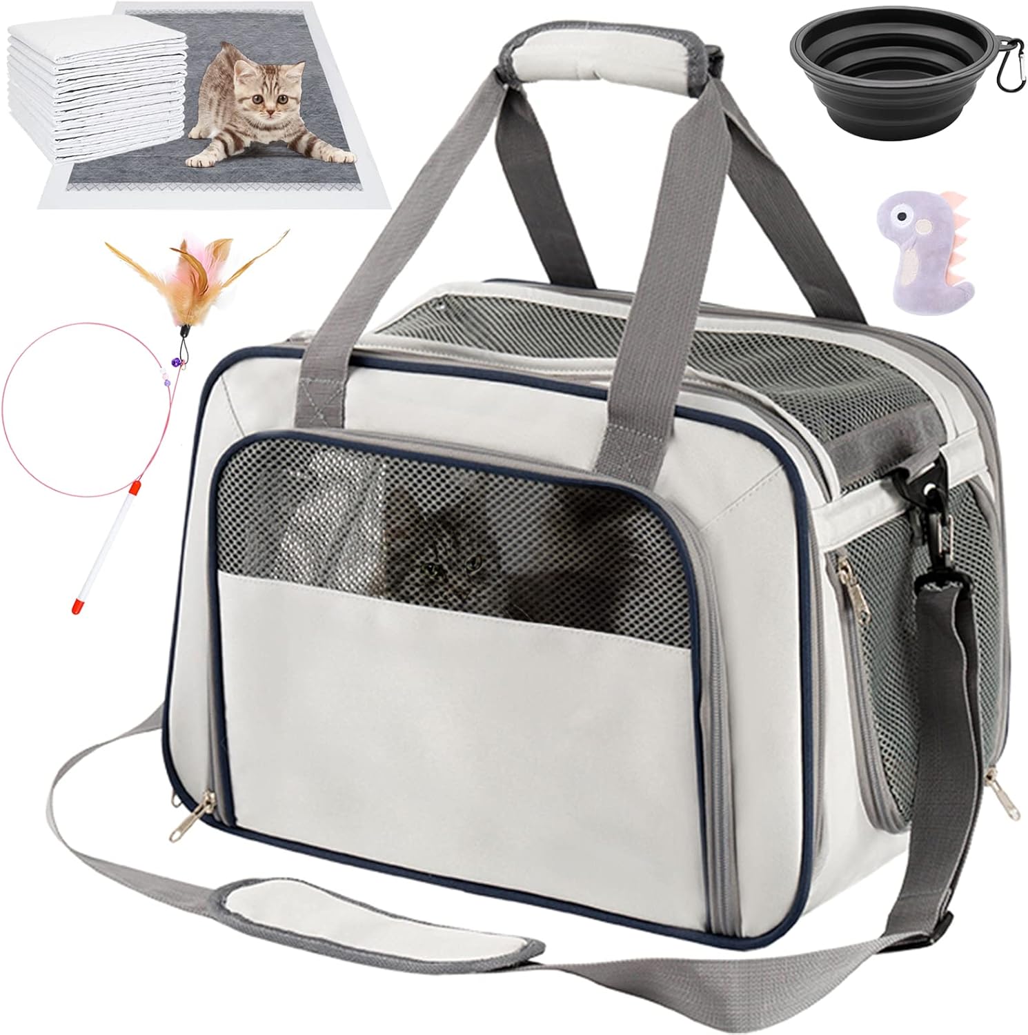 USOR Large Cat Carriers & Small Dog Carrier, Airline Approved Pet